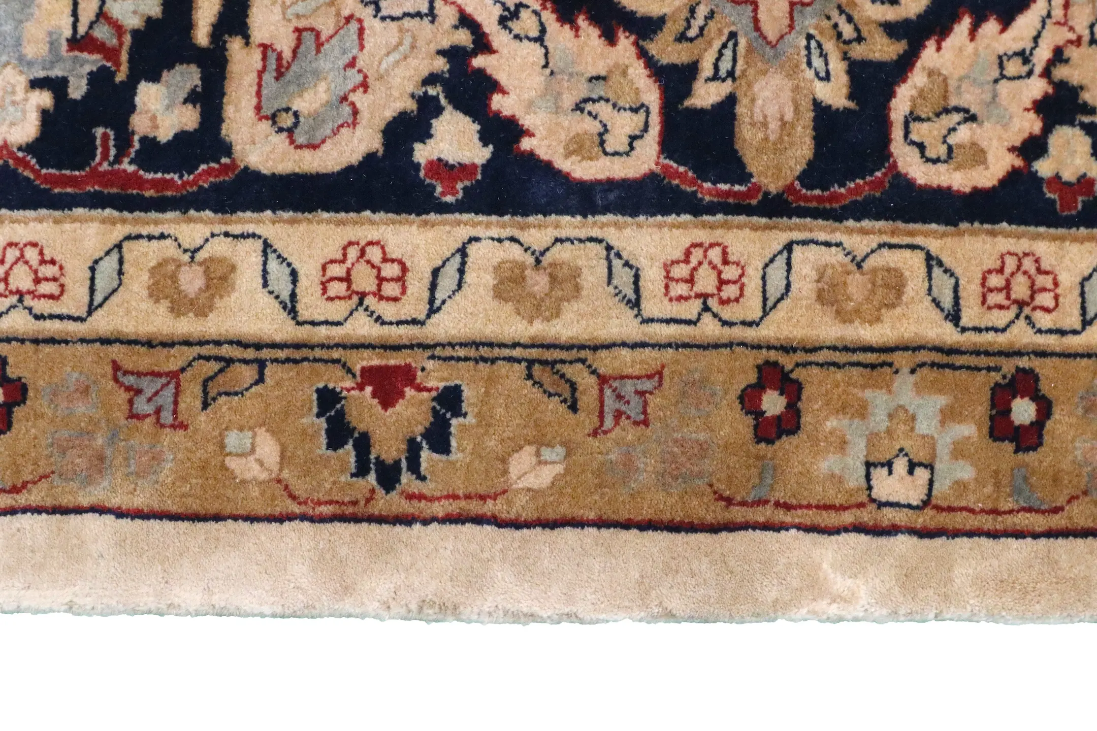 Very fine indo Persian - Cream - Handknotted rug with Persian design IPF030005 415 x 303