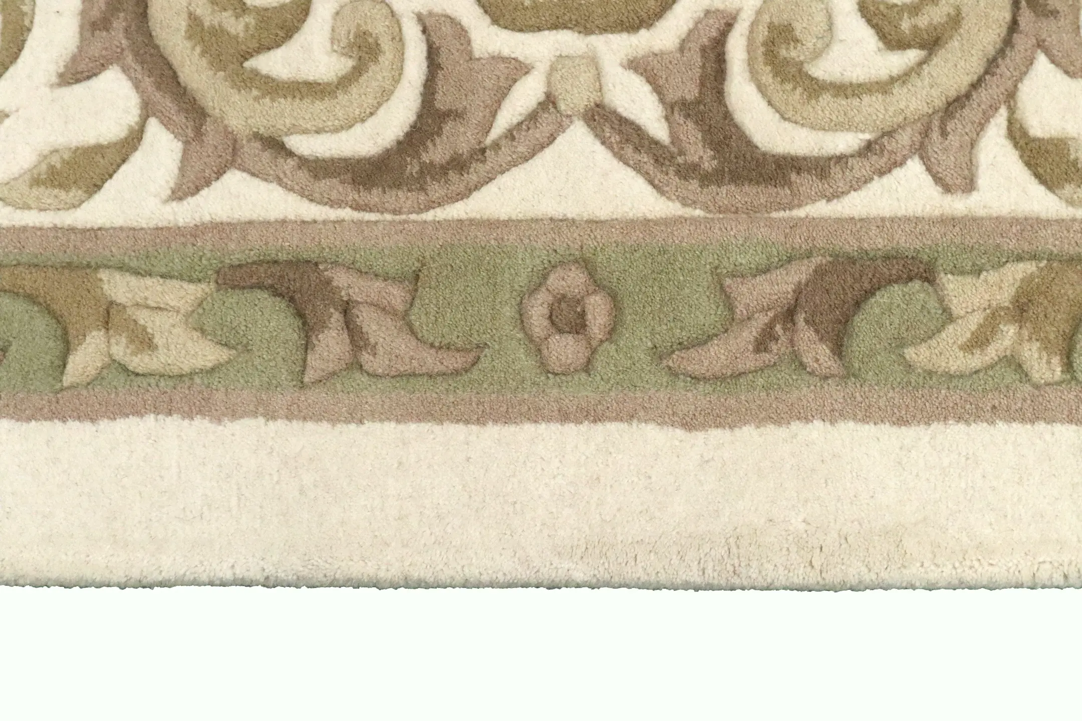 Super Rajbik rug - Cream  - Handknotted Indian Aubusson design rug RAJ030023 420 x 304