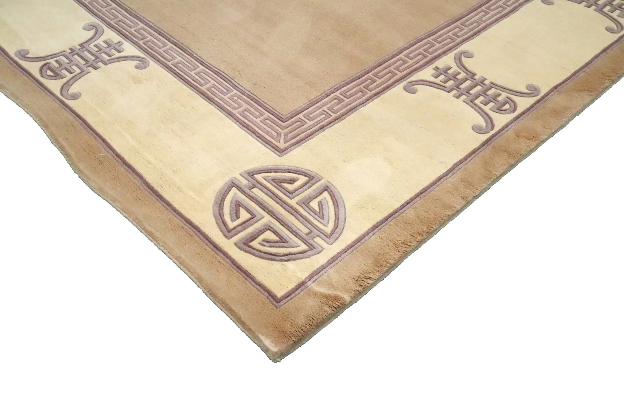 Premier Superwashed Chinese Rug - Beige - Luxury handknotted PSW030428 420 x 305