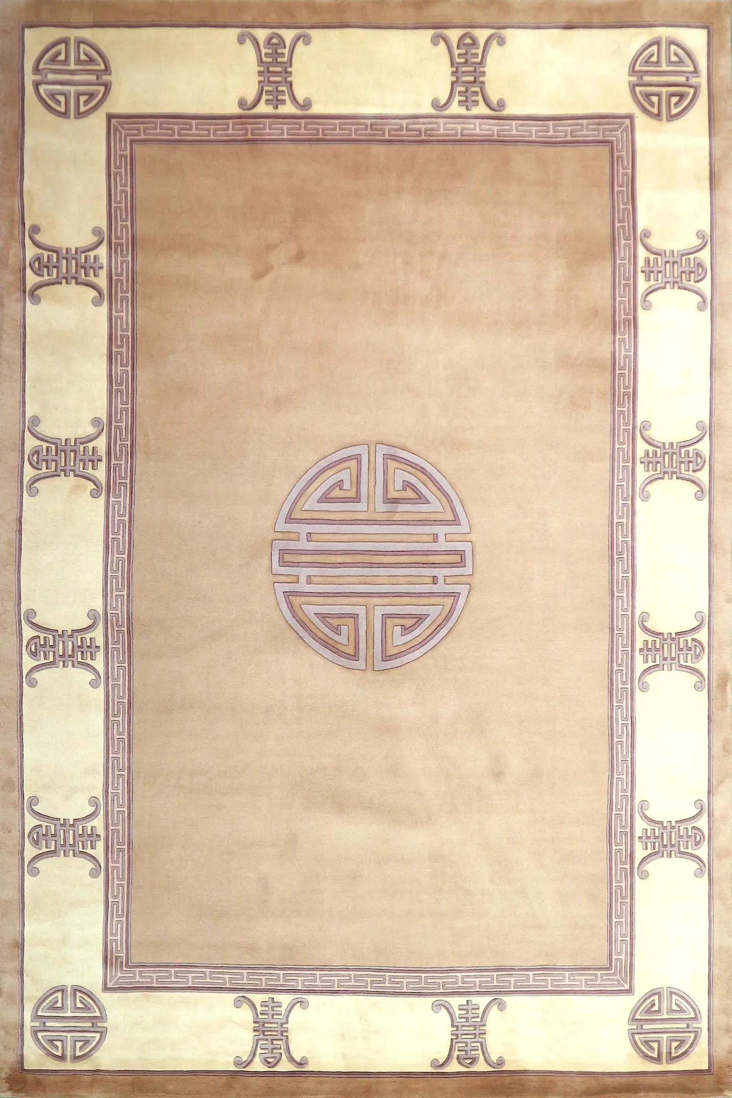 Premier Superwashed Chinese Rug - Beige - Luxury handknotted PSW030428 420 x 305