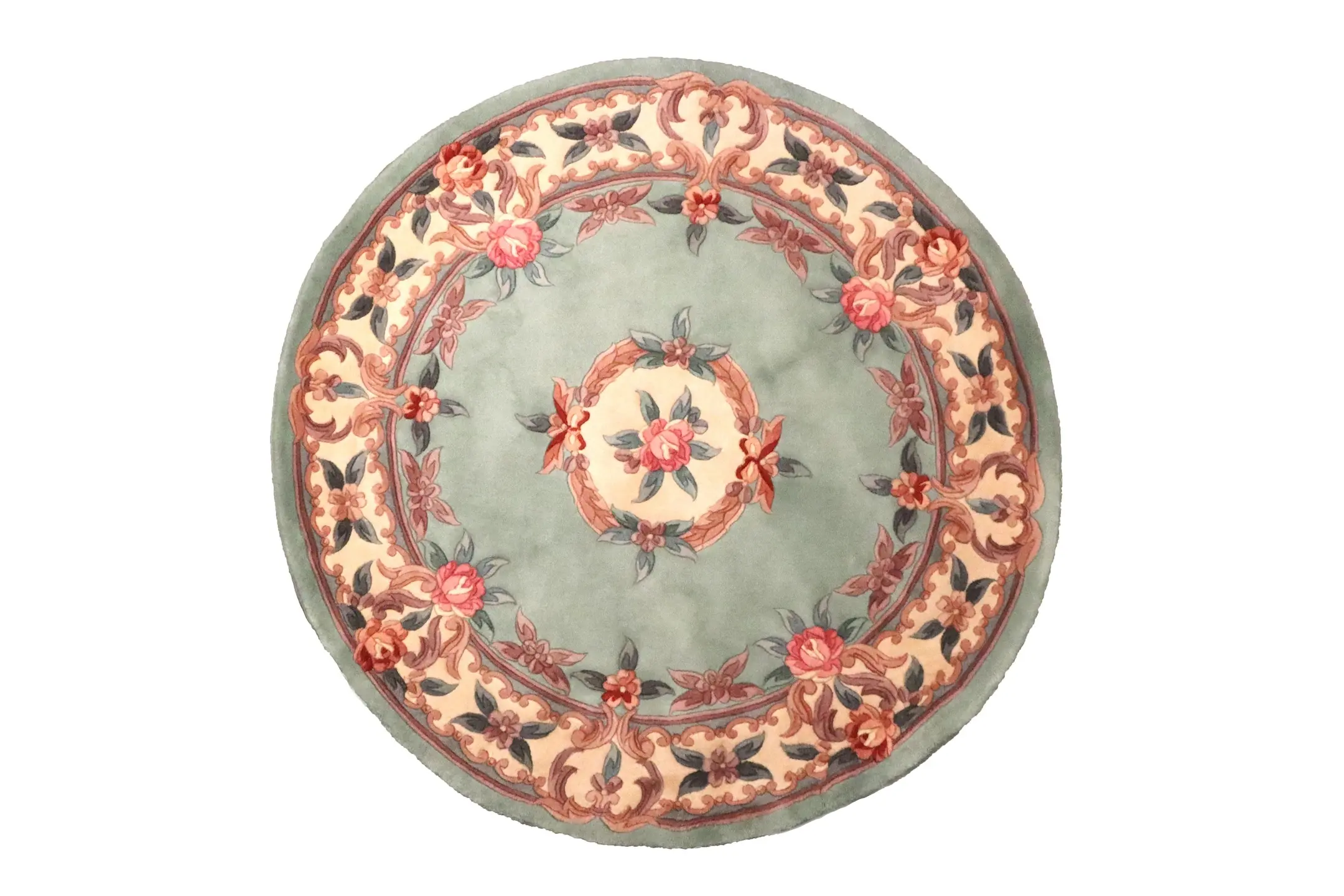 Premier Superwashed Chinese Rug - Green - Luxury handknotted Chinese Rug D.292