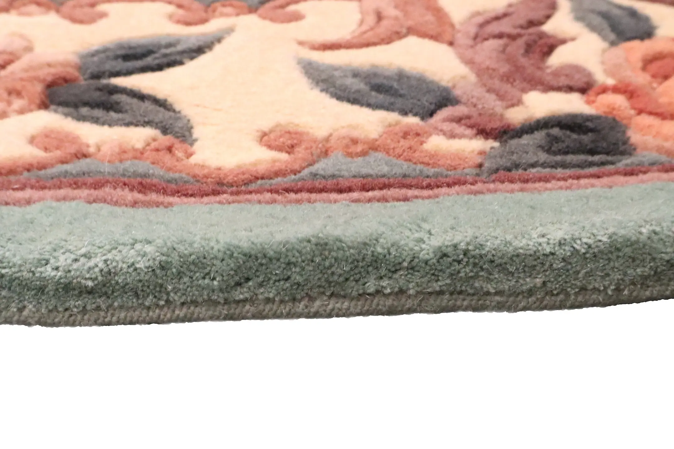 Premier Superwashed Chinese Rug - Green - Luxury handknotted Chinese Rug D.292