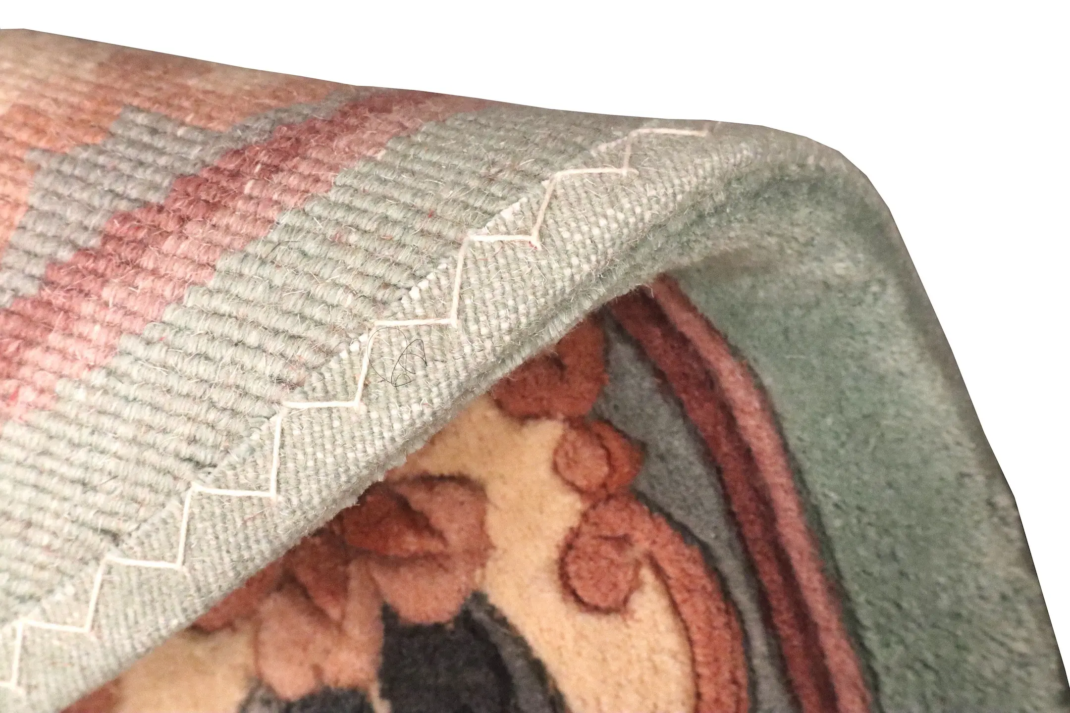 Premier Superwashed Chinese Rug - Green - Luxury handknotted Chinese Rug D.292