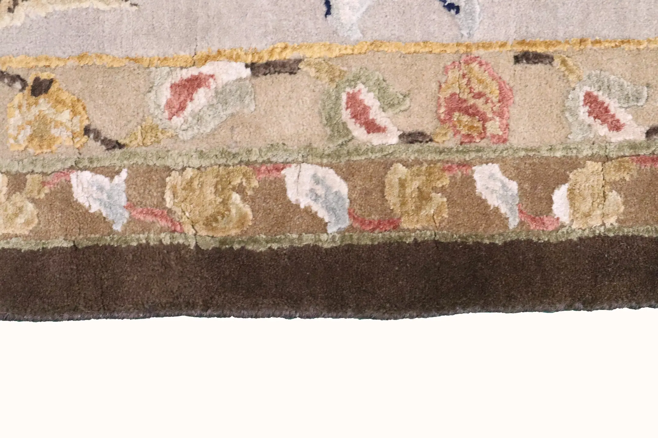 Luxury Indian Jaipur Rug - Brown - Handknotted Silk mix Indian rug IJS030005 438 x 308