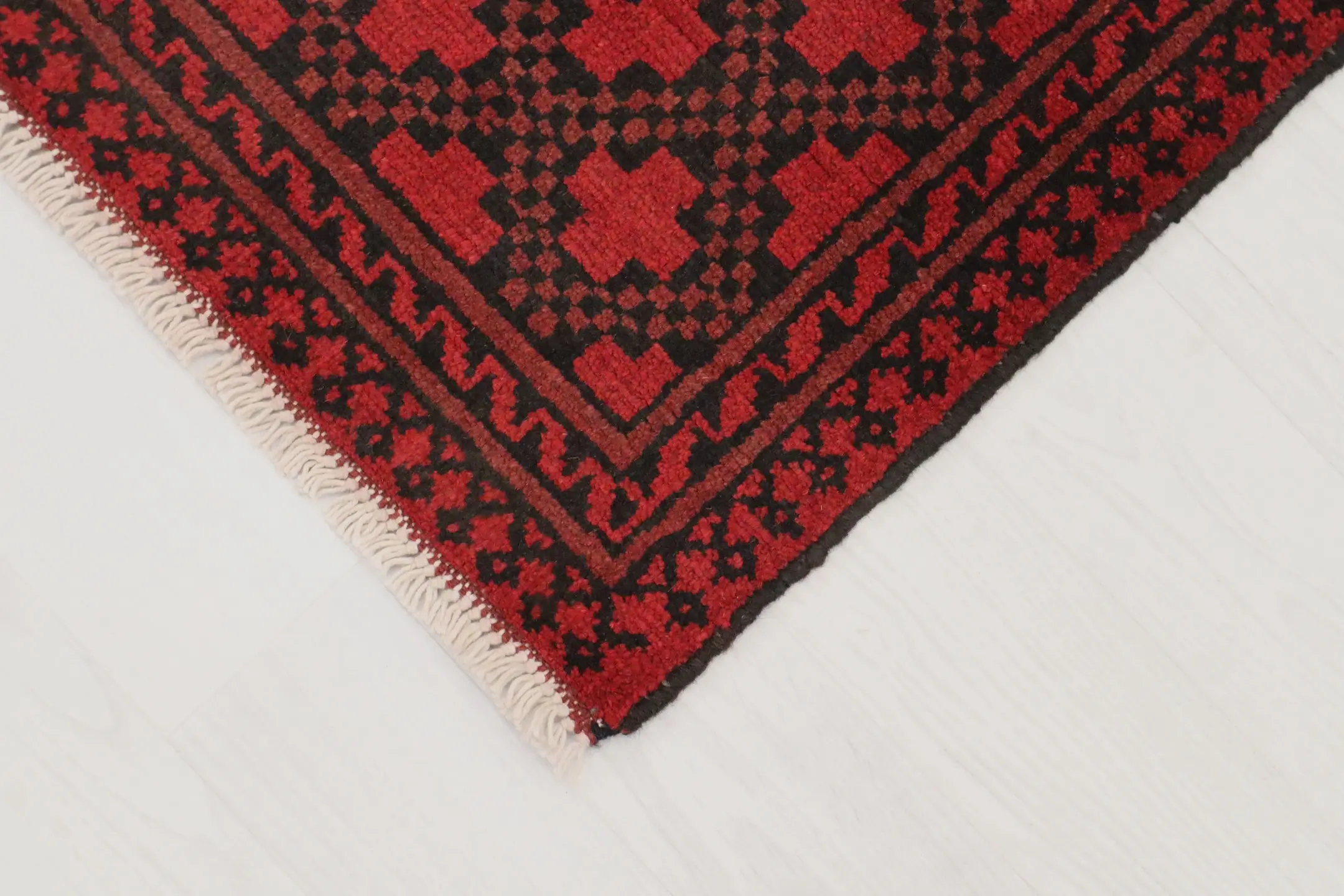 Fine Afghan Red Rug ARE042000 196x82