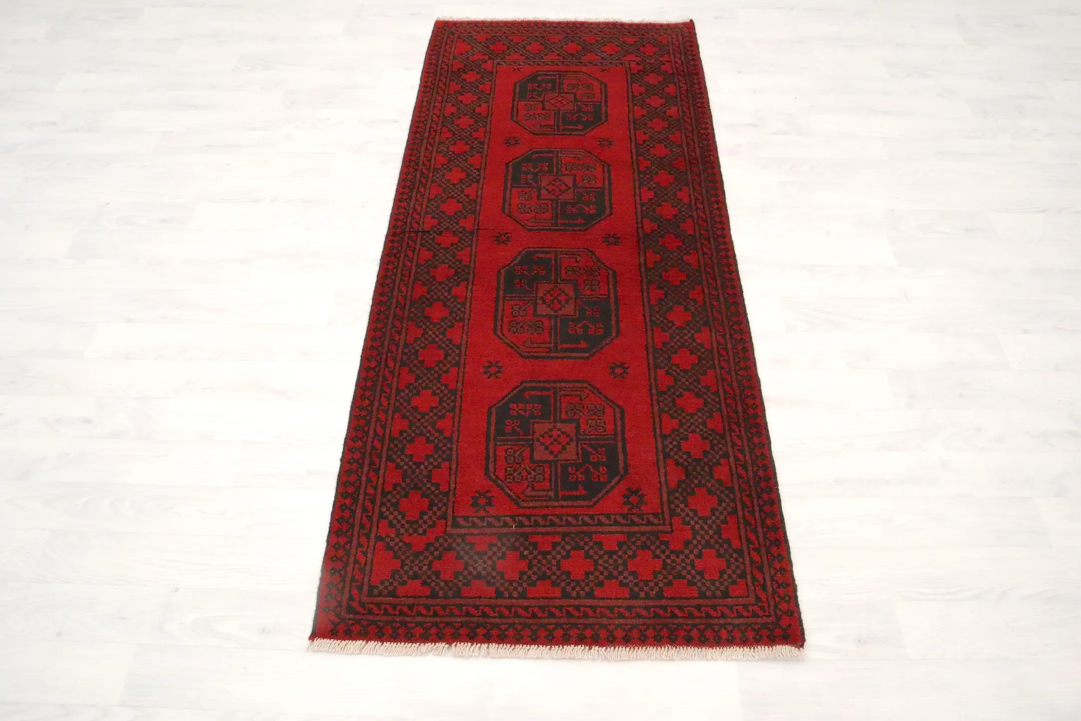 Fine Afghan Red Rug ARE042000 196x82