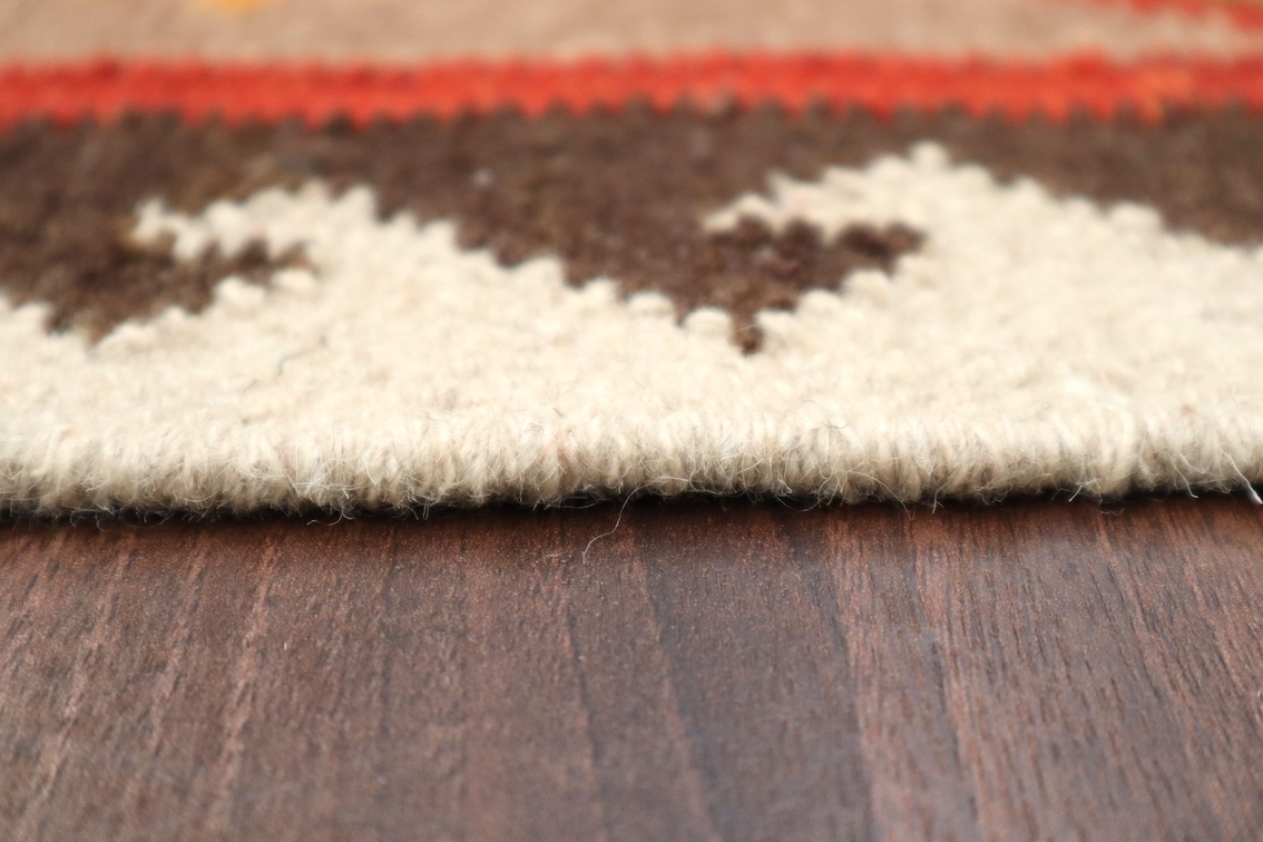 Indian Kelim Rug - Multicoloured - Flatweave Tribal design rug IKF001