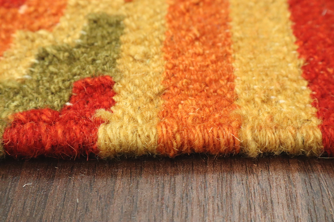 Indian Kelim Rug - Multicoloured - Flatweave Tribal design rug IKF002