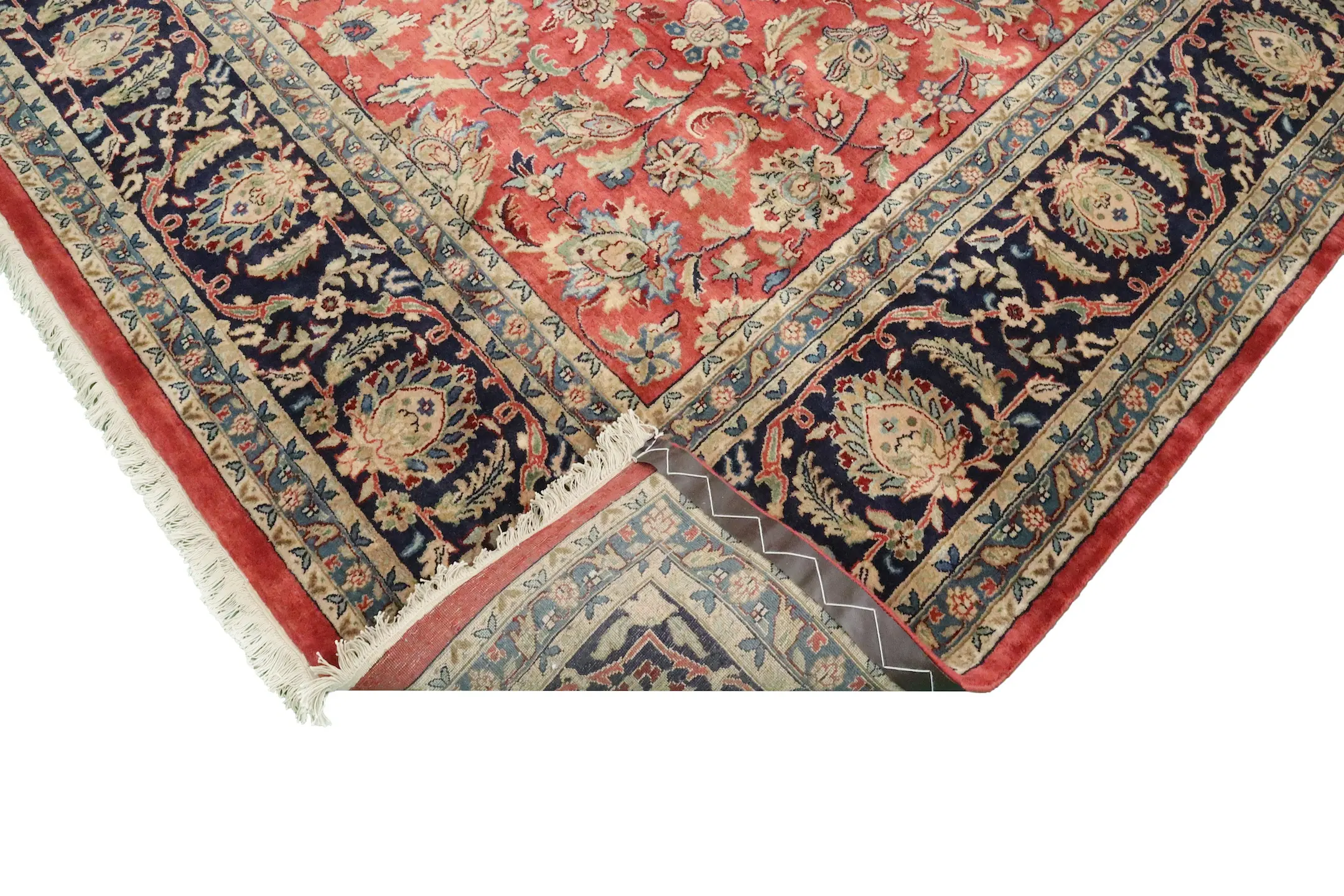 Very fine indo Persian - Red - Handknotted rug with Persian design IPF030002 430 x 295