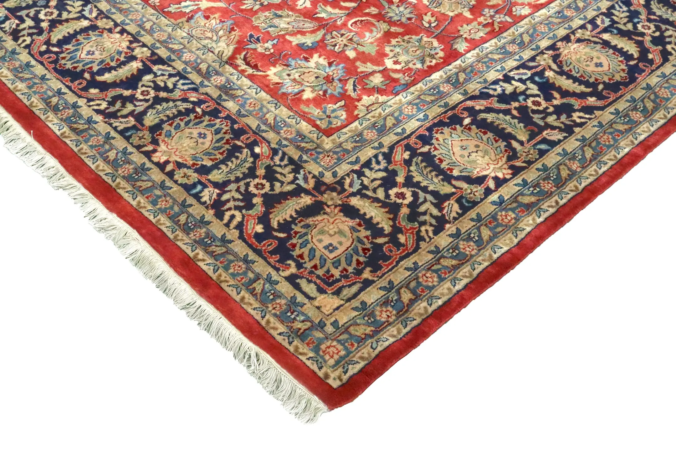 Very fine indo Persian - Red - Handknotted rug with Persian design IPF030002 430 x 295