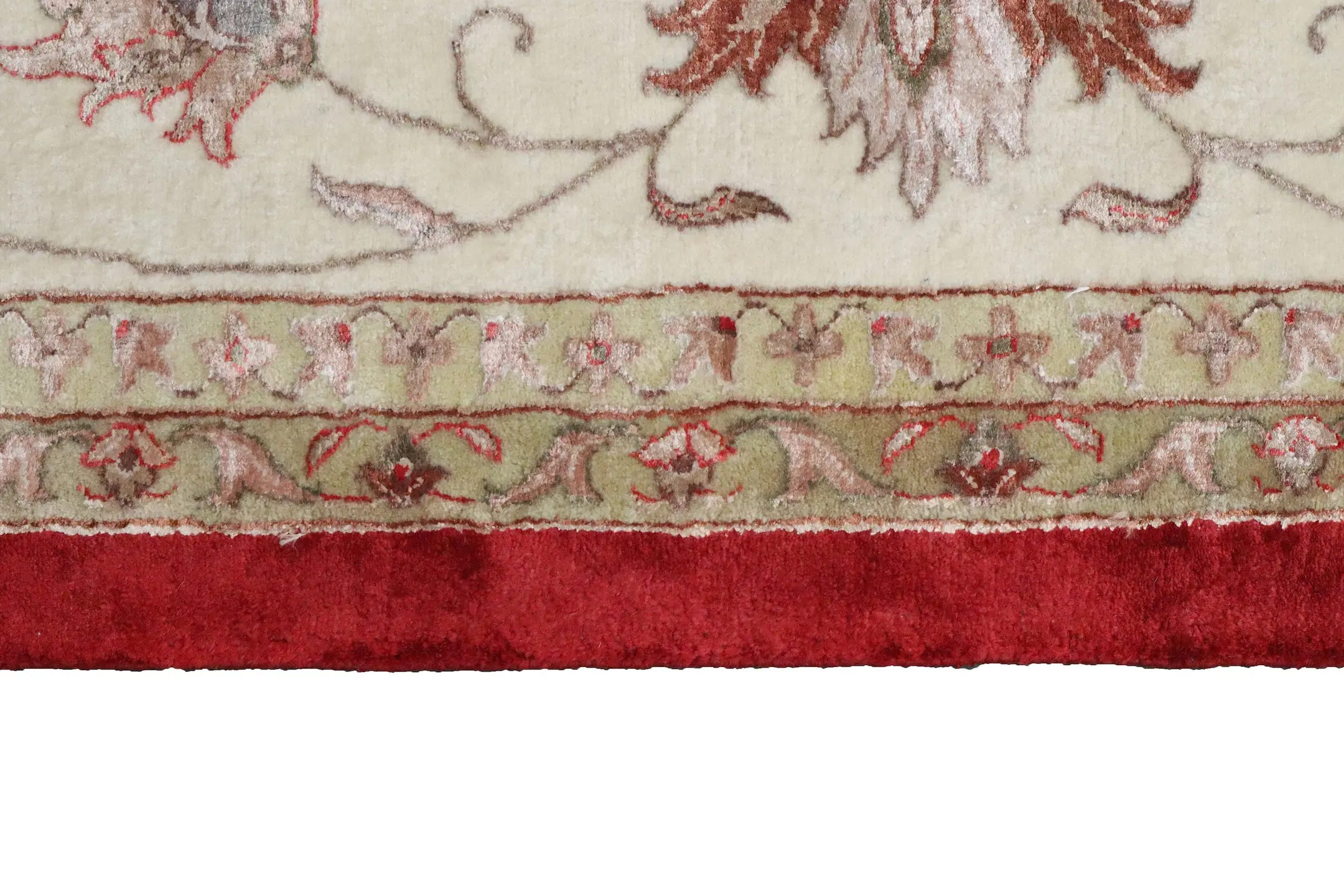 Very fine indo Persian - Red - Handknotted rug with Persian design IPF030007 426 x 299