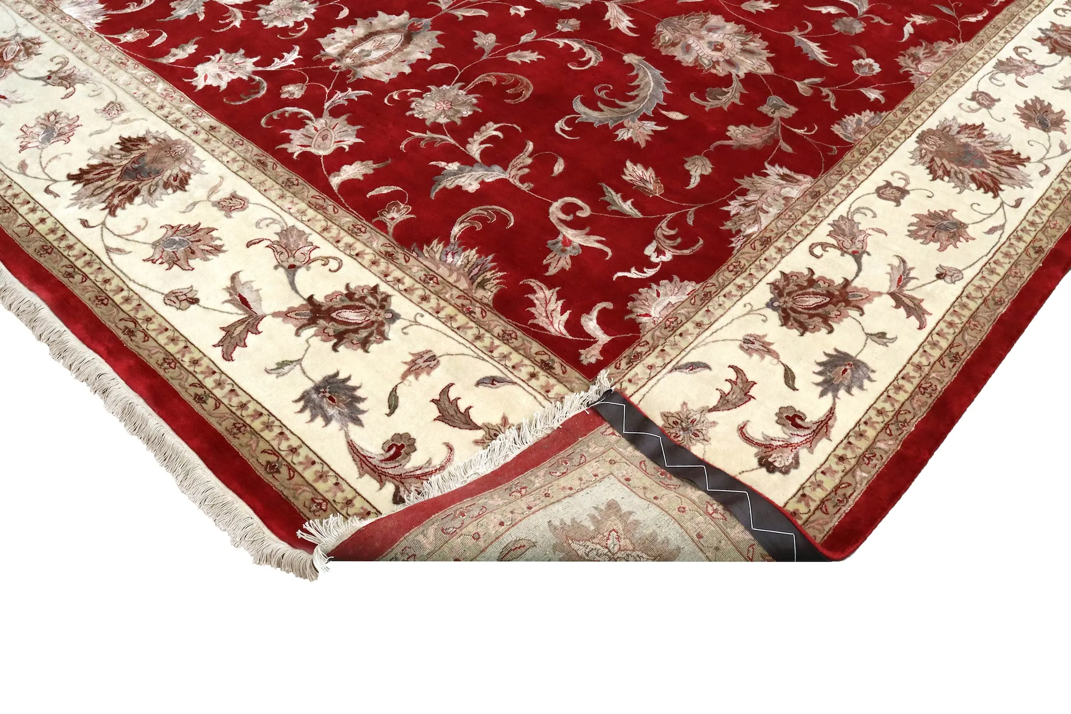 Very fine indo Persian - Red - Handknotted rug with Persian design IPF030007 426 x 299