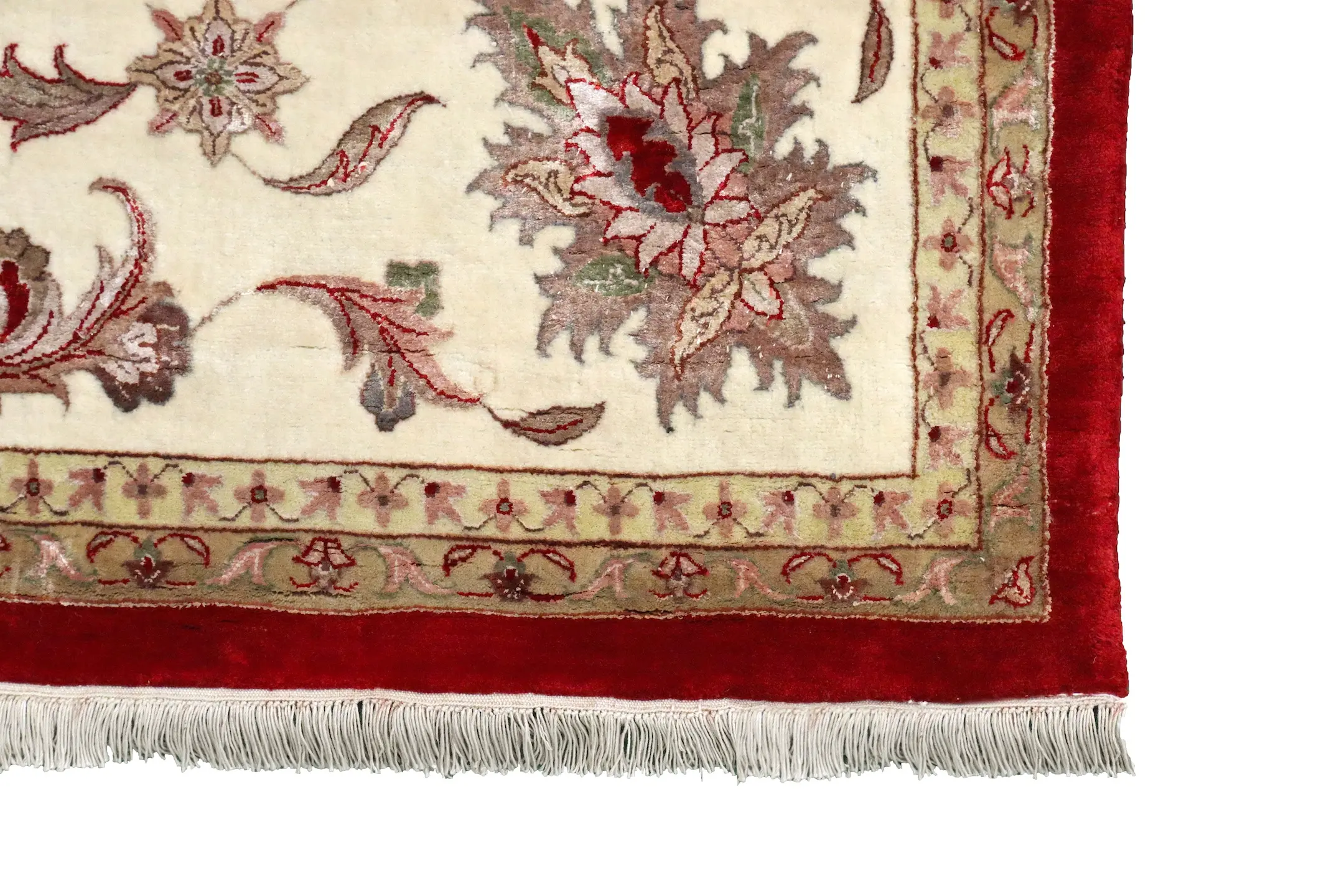 Very fine indo Persian - Red - Handknotted rug with Persian design IPF030007 426 x 299
