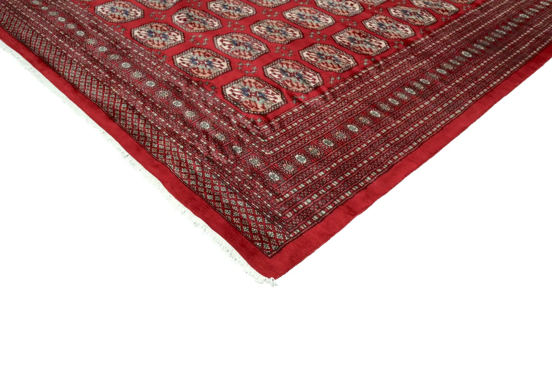 Pakistan Bokhara Rug - Red - Handknotted 100% wool Bokhara rug BOK030F52 419 x 308