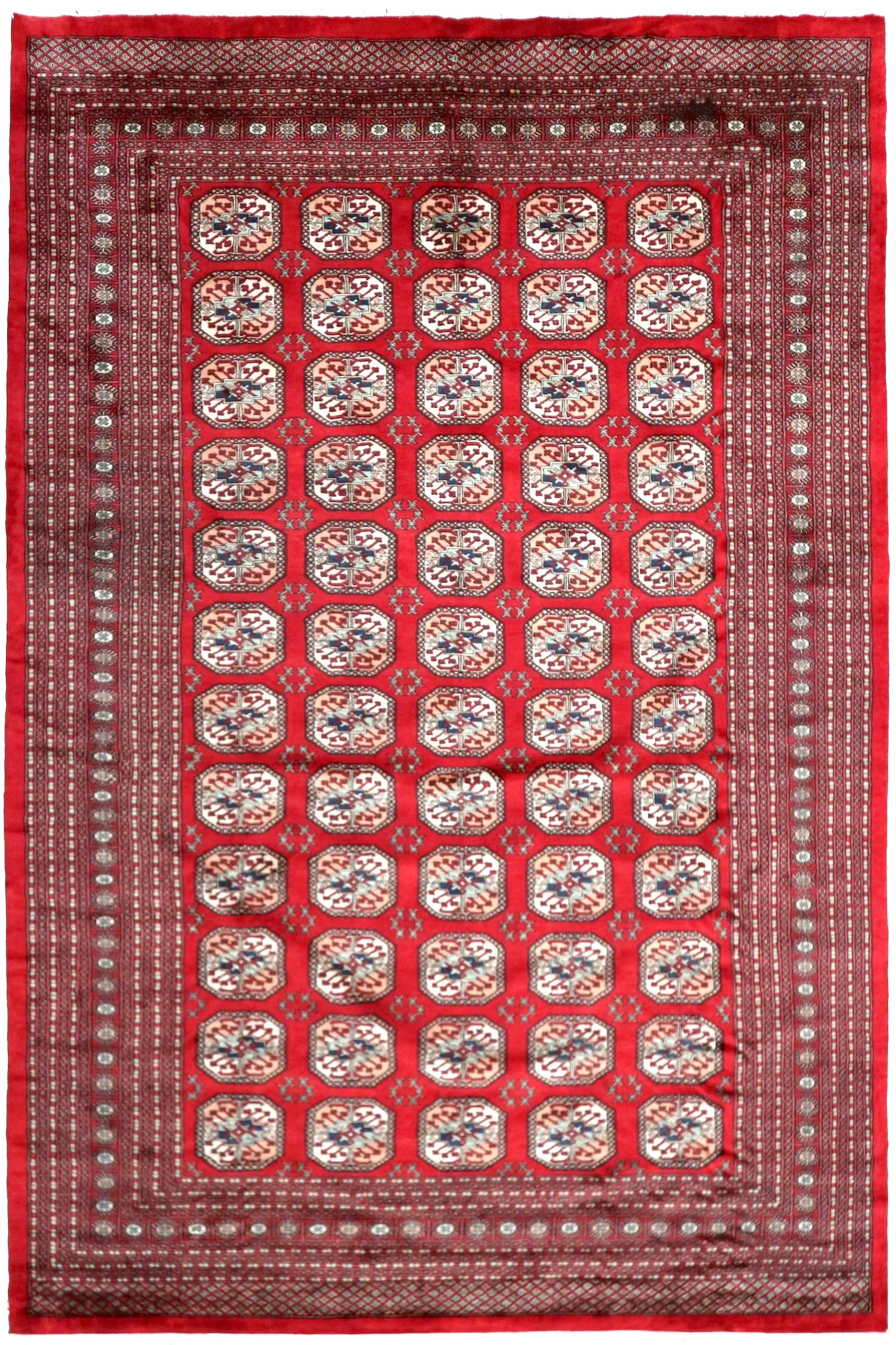 Pakistan Bokhara Rug - Red - Handknotted 100% wool Bokhara rug BOK030F52 419 x 308