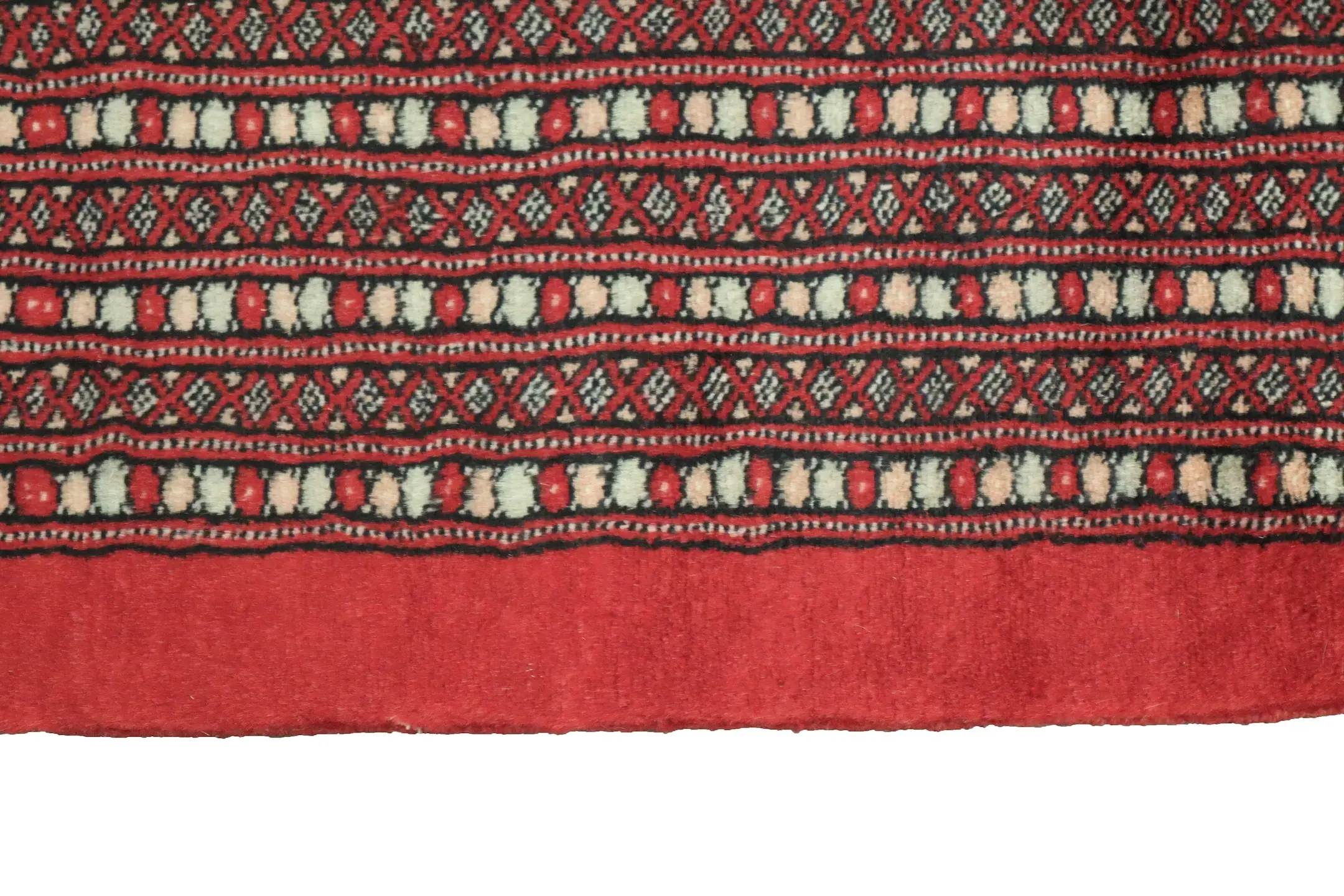 Pakistan Bokhara Rug - Red - Handknotted 100% wool Bokhara rug BOK030F52 419 x 308