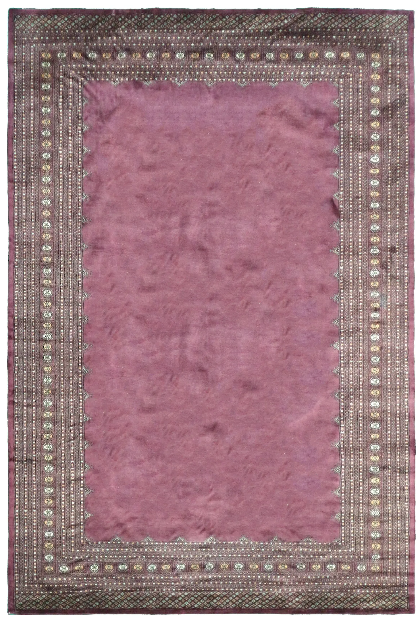 Pakistan Bokhara Rug - Purple - Handknotted 100% wool Bokhara rug BOF030063 407x303