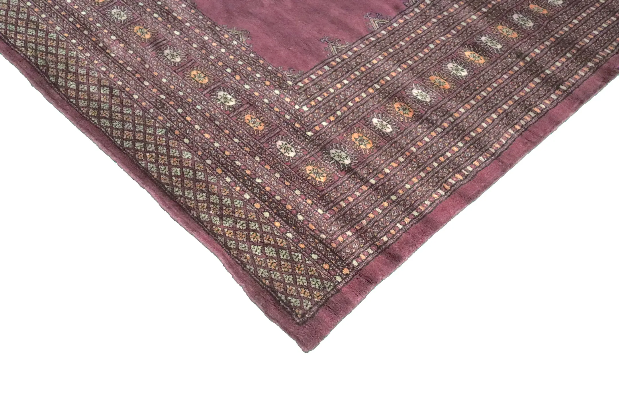 Pakistan Bokhara Rug - Purple - Handknotted 100% wool Bokhara rug BOF030063 407x303