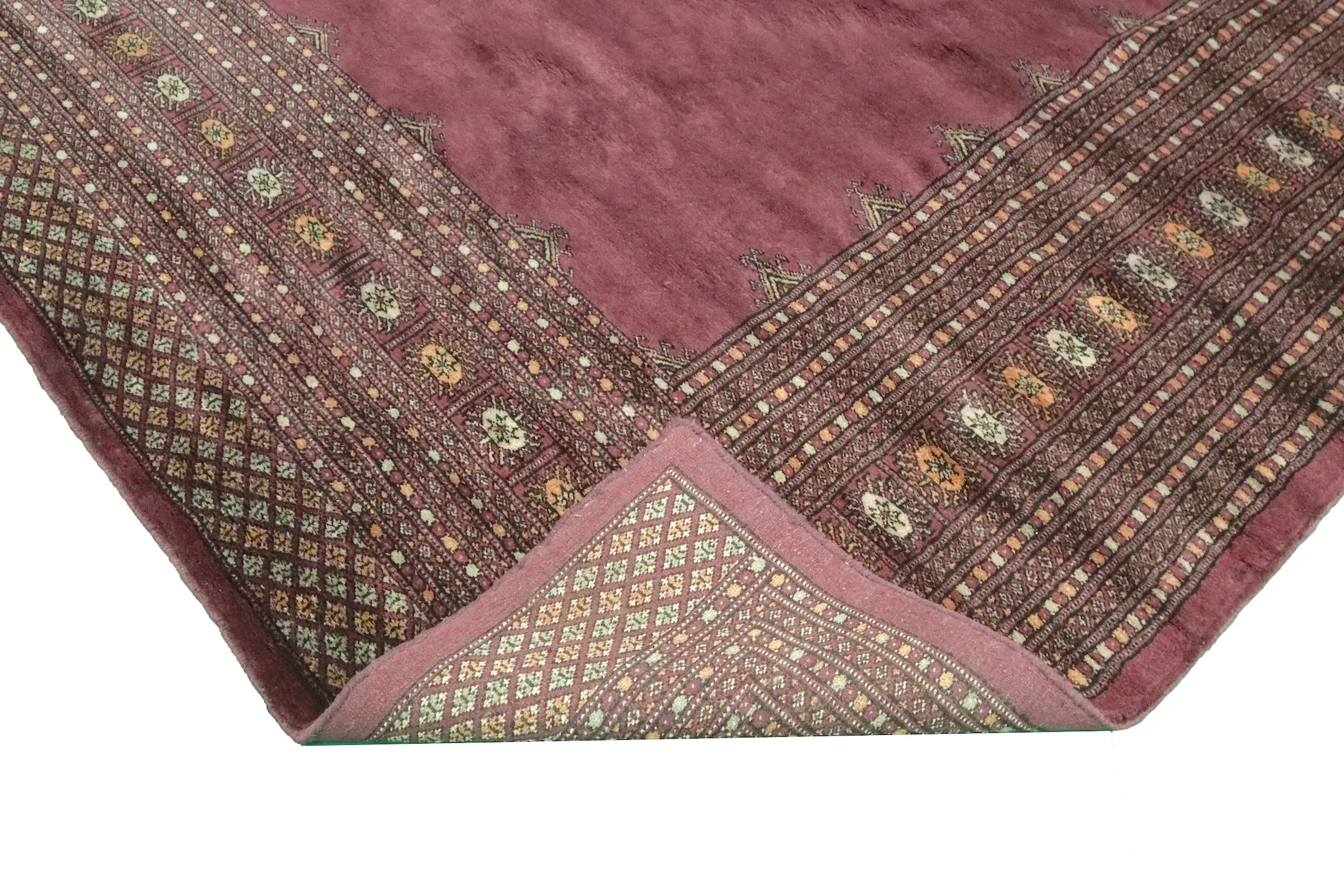 Pakistan Bokhara Rug - Purple - Handknotted 100% wool Bokhara rug BOF030063 407x303