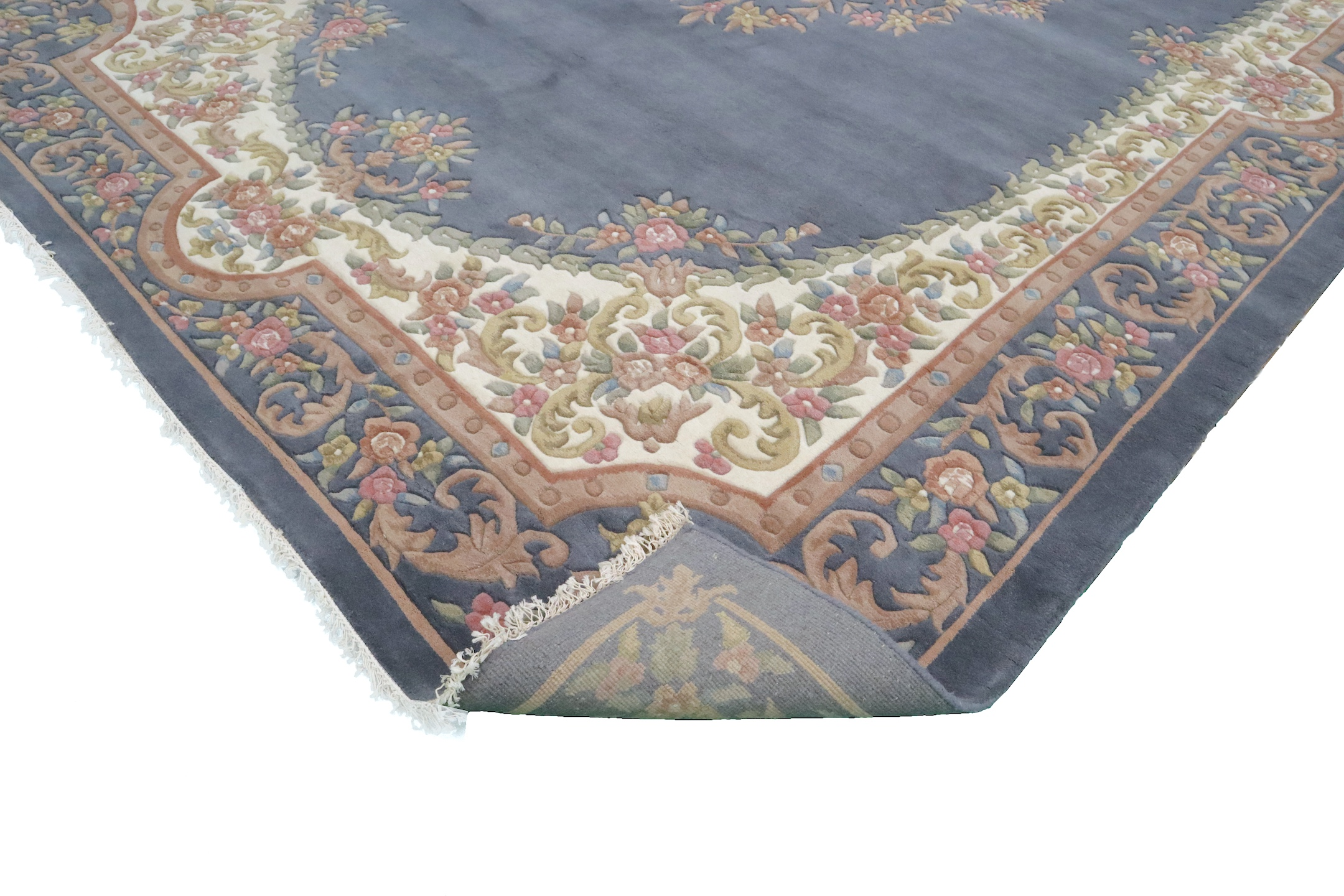 Mahal Indian Rug - Handknotted Floral design Indian rug MAH034021 513 x 326