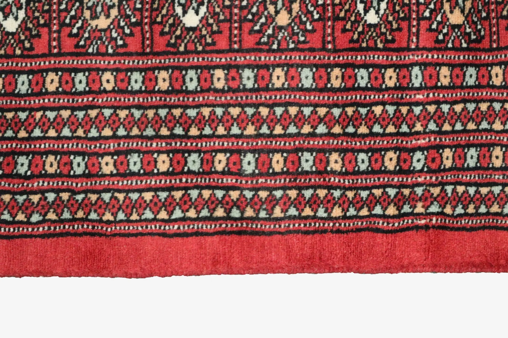 Pakistan Bokhara Rug - Red - Handknotted 100% wool Bokhara rug BOK030052 428 x 310