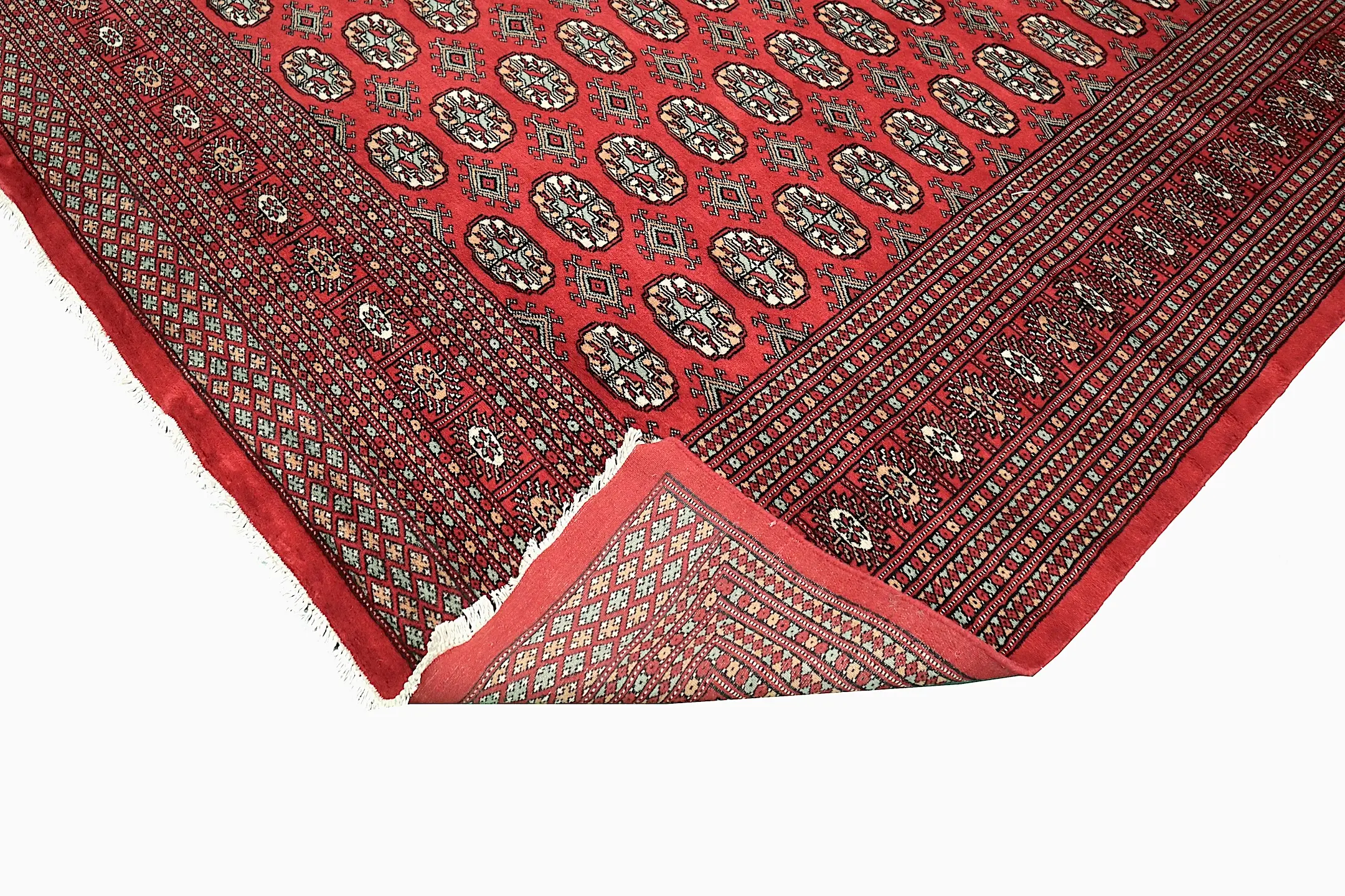Pakistan Bokhara Rug - Red - Handknotted 100% wool Bokhara rug BOK030052 428 x 310