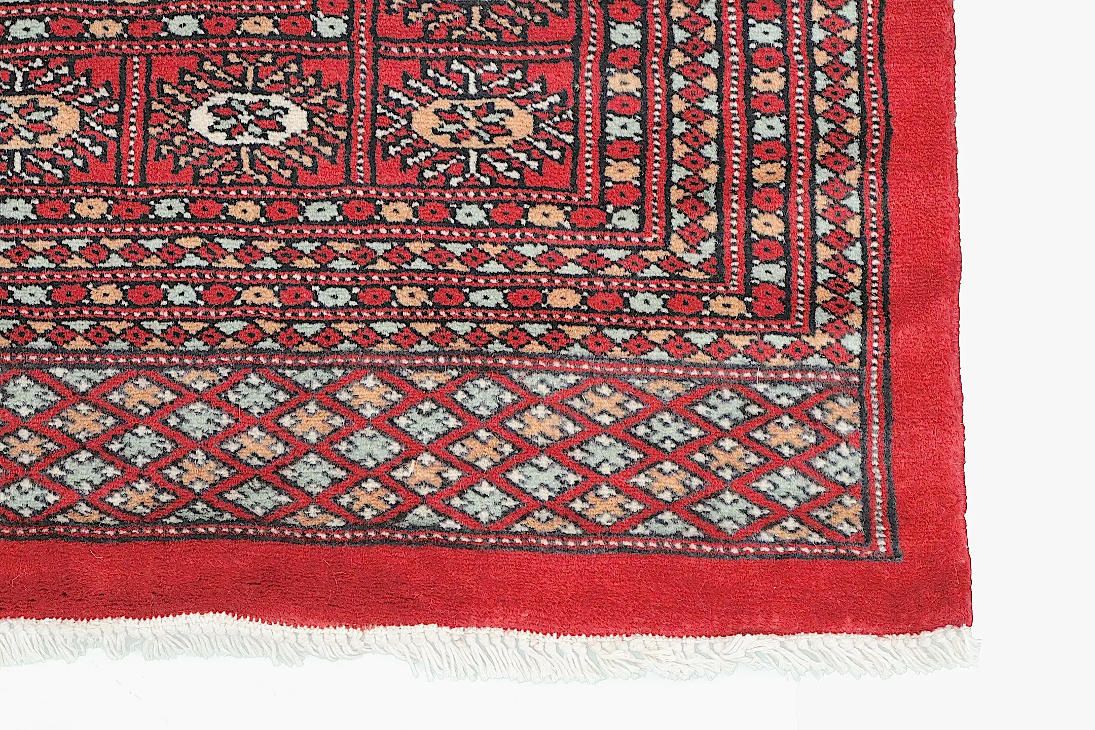 Pakistan Bokhara Rug - Red - Handknotted 100% wool Bokhara rug BOK030052 428 x 310