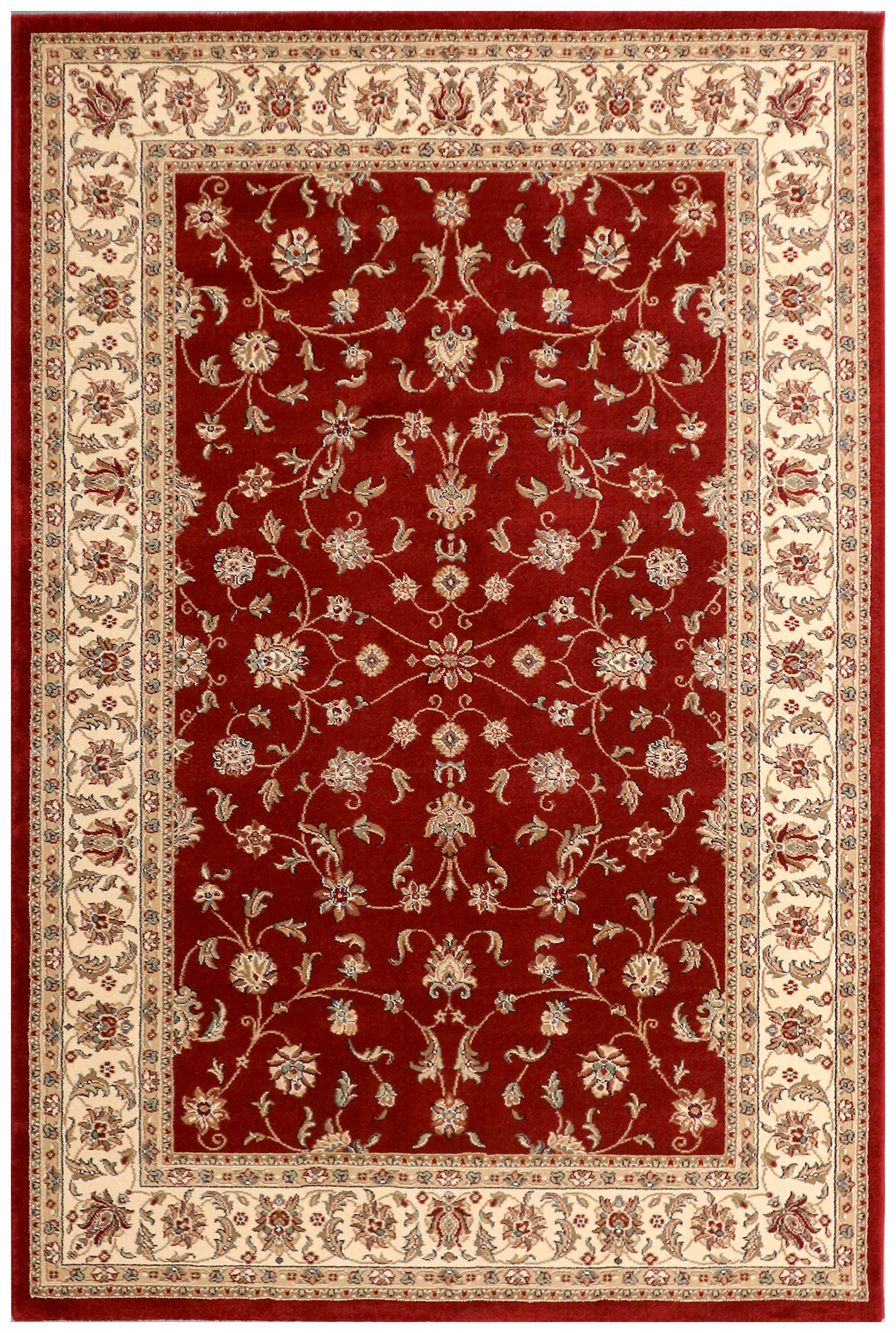 Kirman Machine Woven Rug - Red - ZKI000