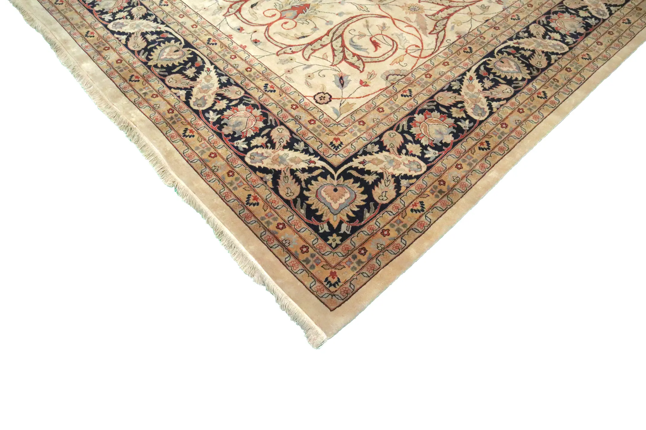 Very fine indo Persian Handknotted rug with Persian design IPF035005 563 x 356