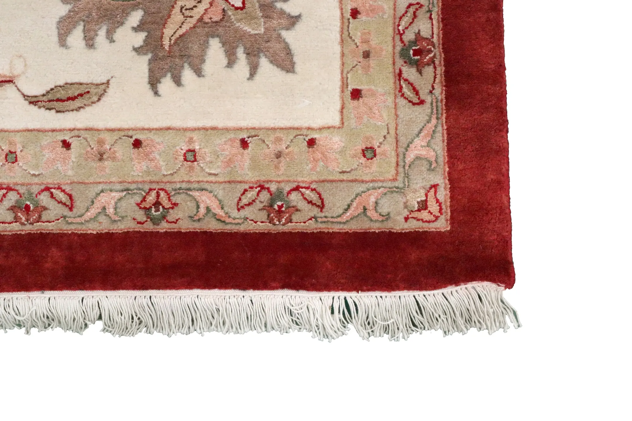 Very fine indo Persian - Red - Handknotted rug with Persian design IPF035007 549 x 368