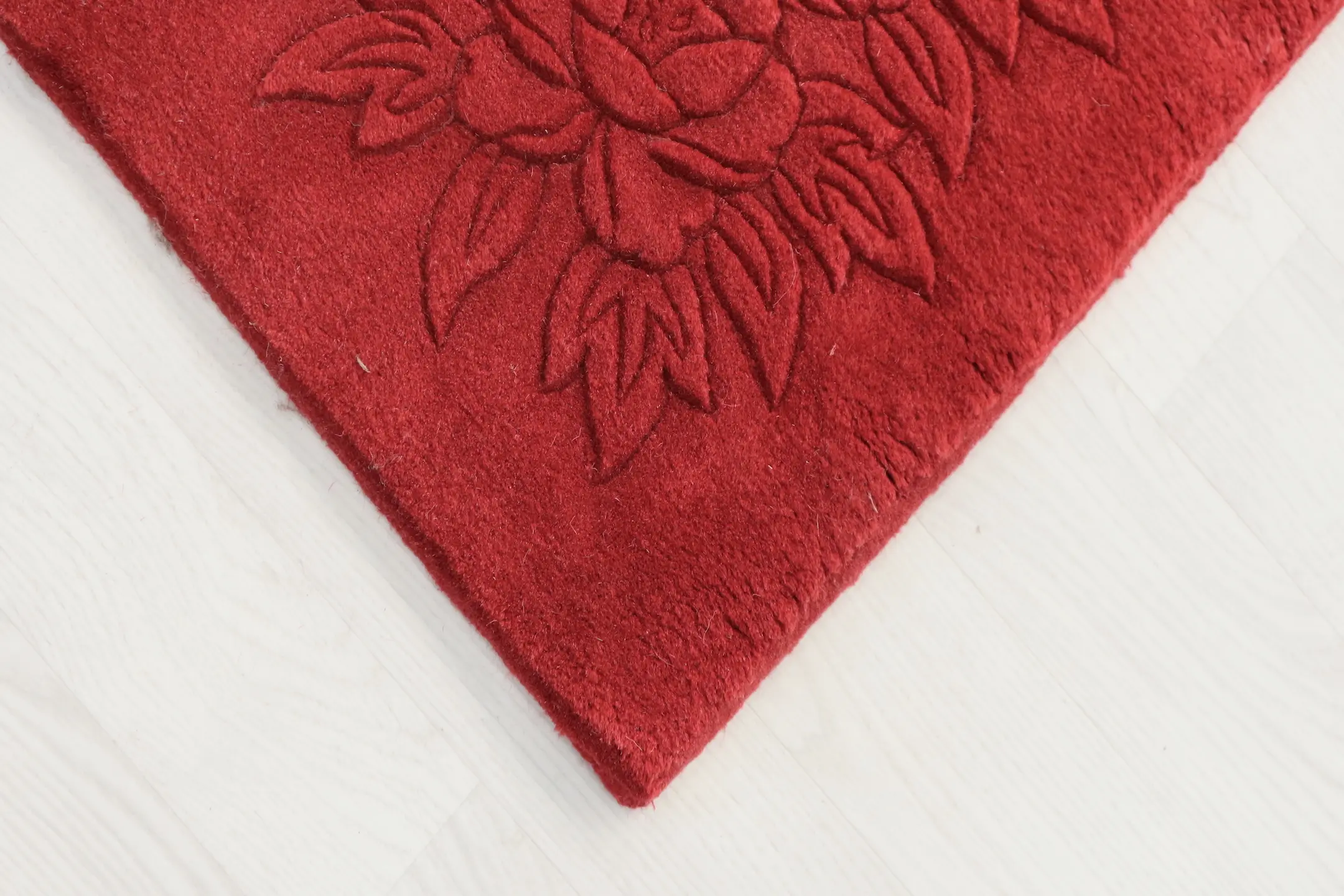 Plain carved Chinese rug  SPS020FAU BC