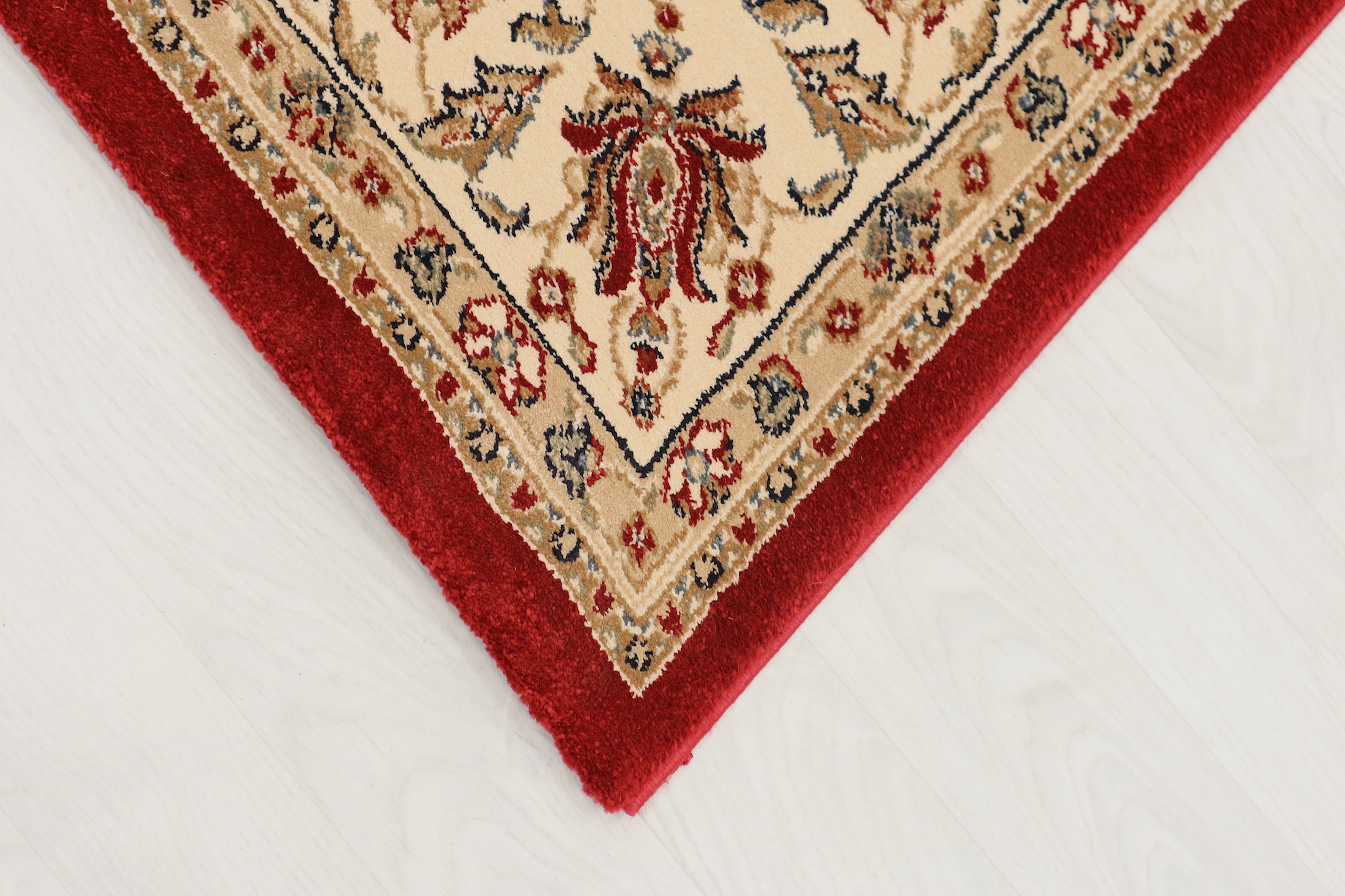 Kirman Machine Woven Rug - Red - ZKI000