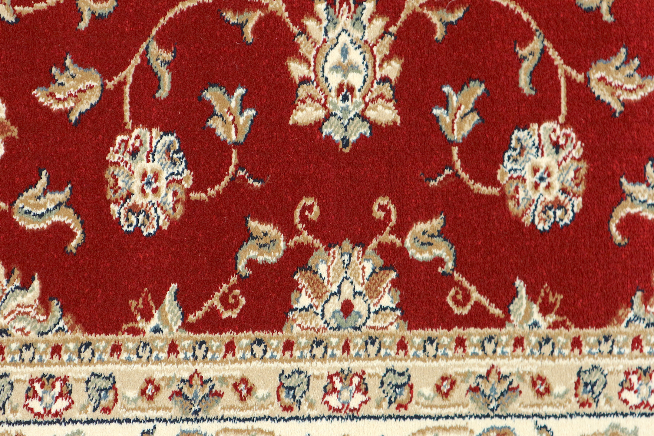 Kirman Machine Woven Rug - Red - ZKI000