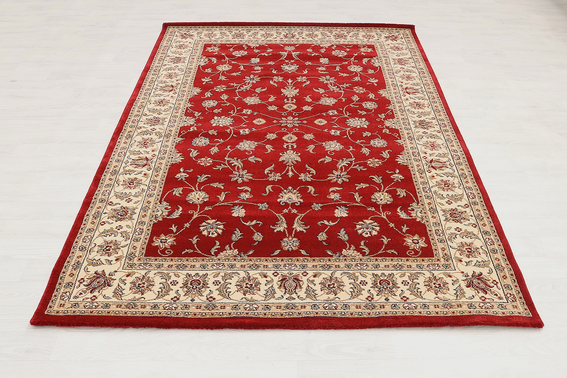 Kirman Machine Woven Rug - Red - ZKI000