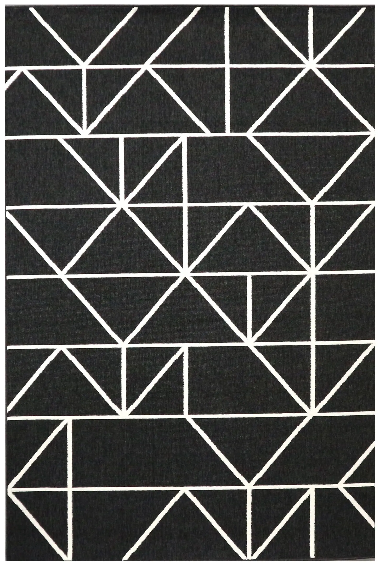 Outdoor rug - Black - Geometric Design ZBE019