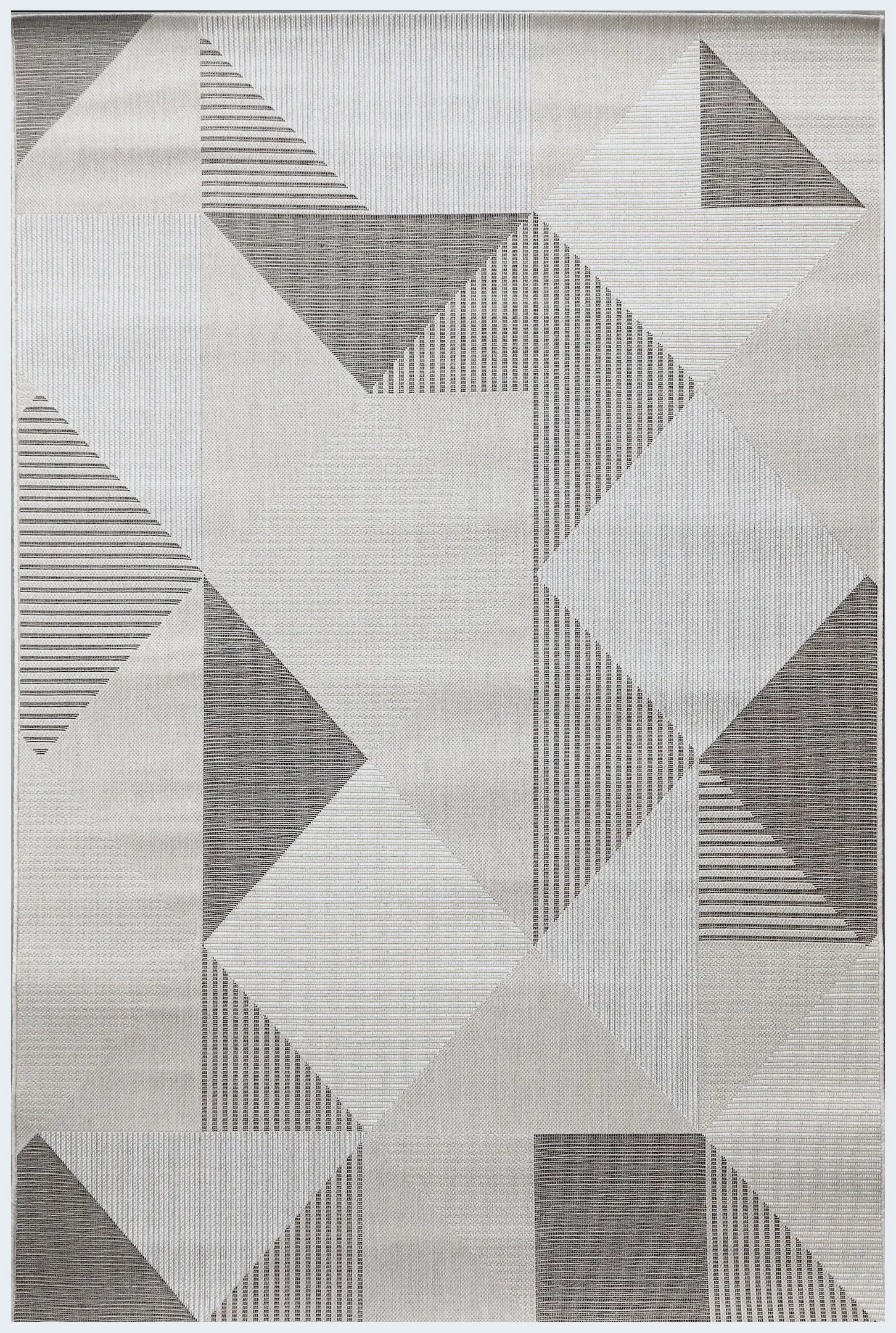 Outdoor rug - Grey - Geometric Design ZBF013