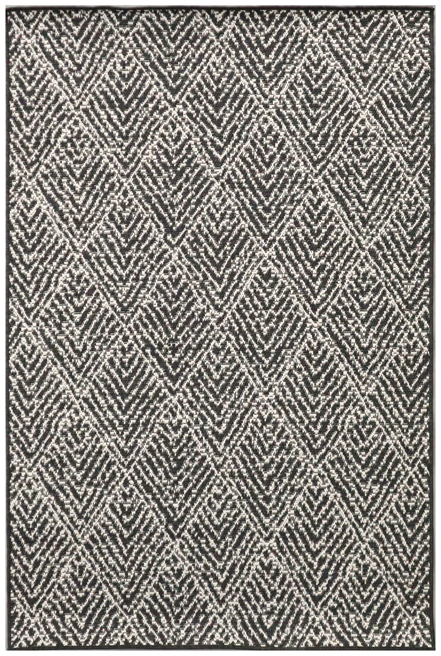Outdoor rug - Neutral & Black - Diamond Design ZBR002