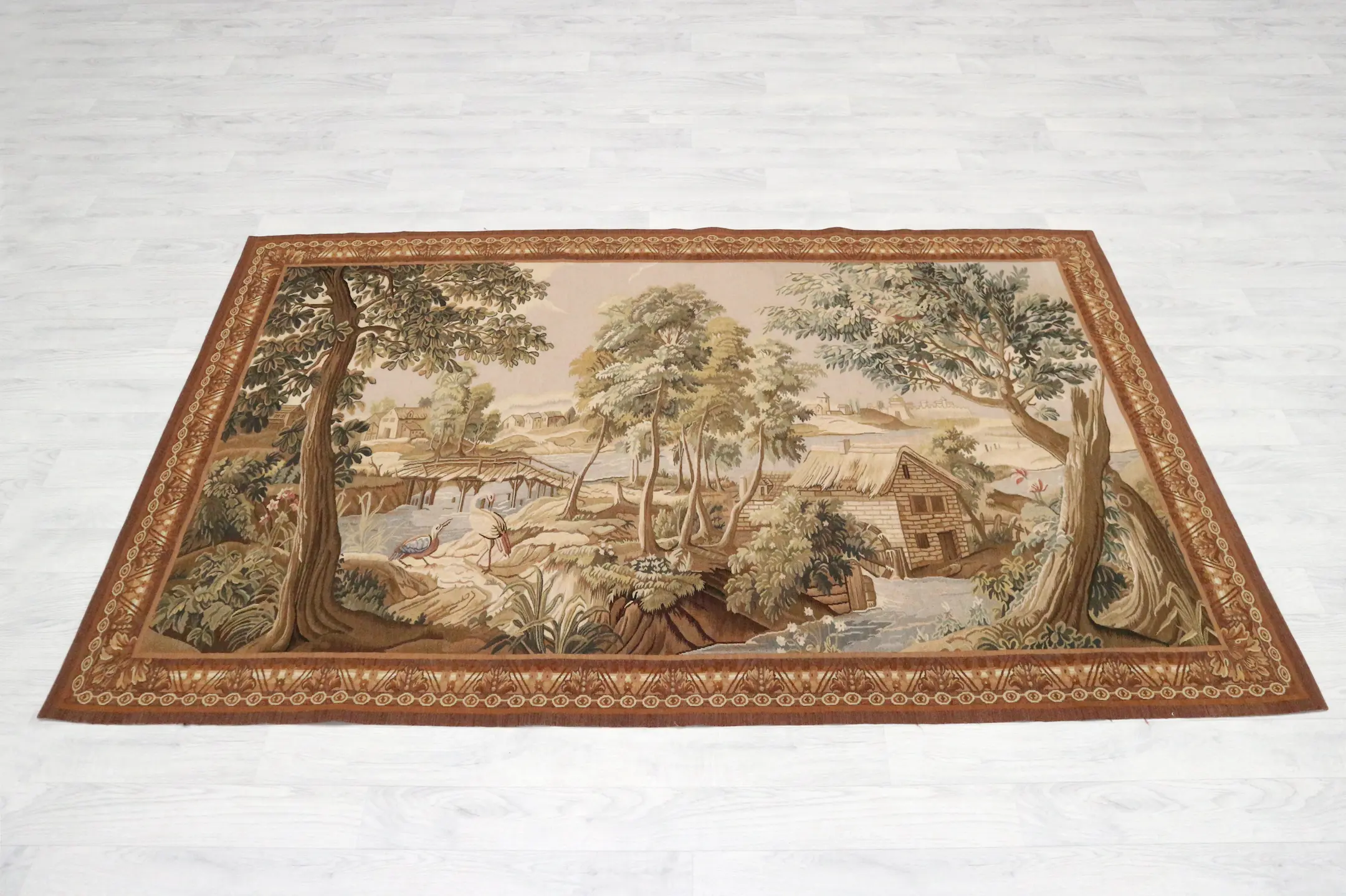 Chinese Tapestry Needlepoint Rug Wall Hanging TAP006000 211 x 132