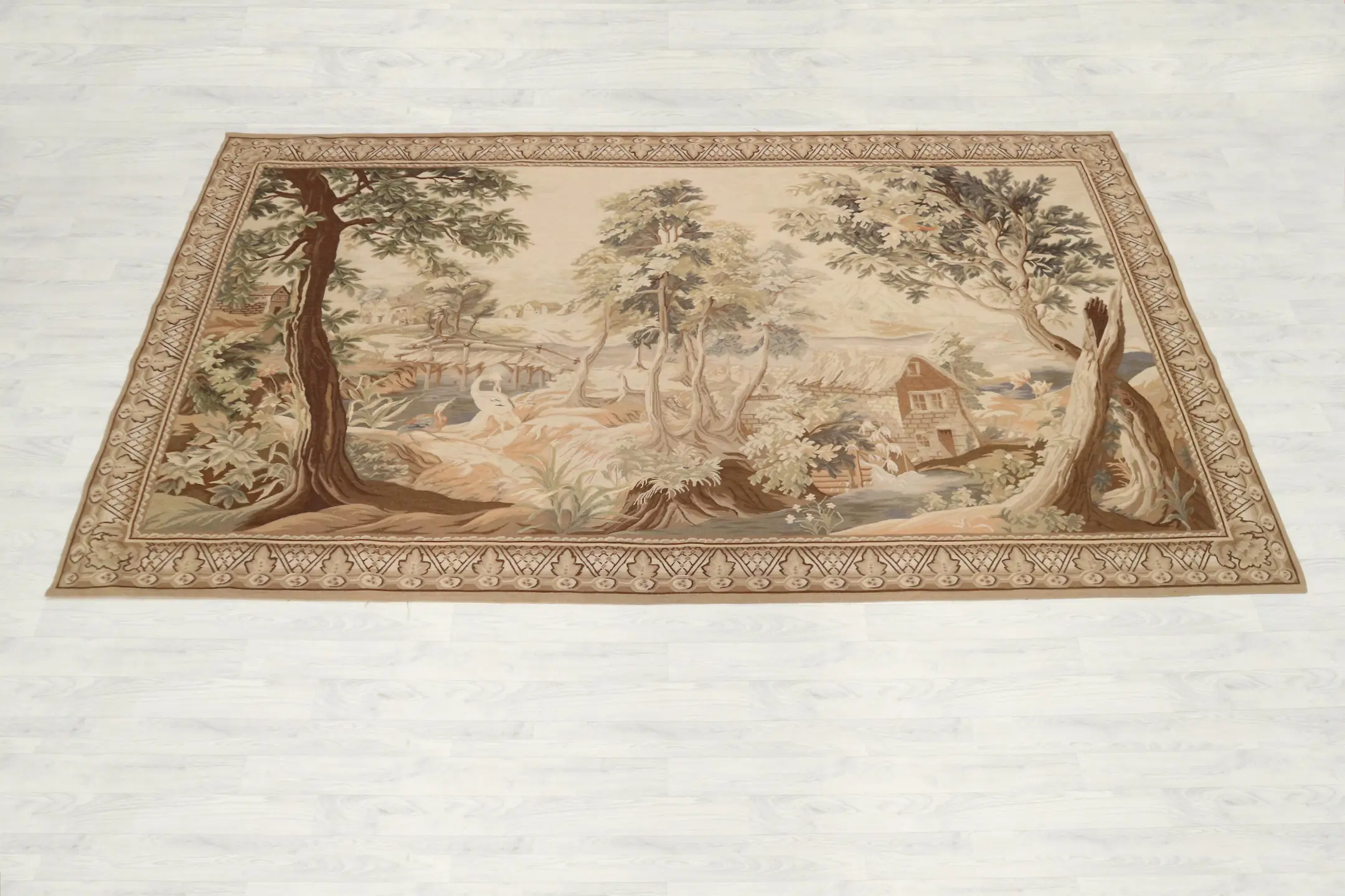 Chinese Tapestry Needlepoint Rug Wall Hanging TAP013000 318 x 181