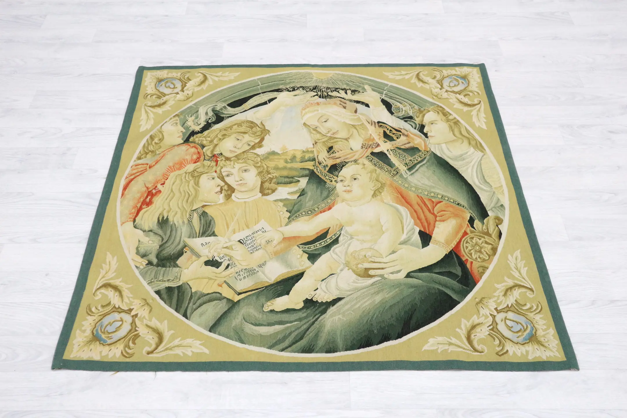 Chinese Tapestry Needlepoint Rug Wall Hanging TAP004000 126x120