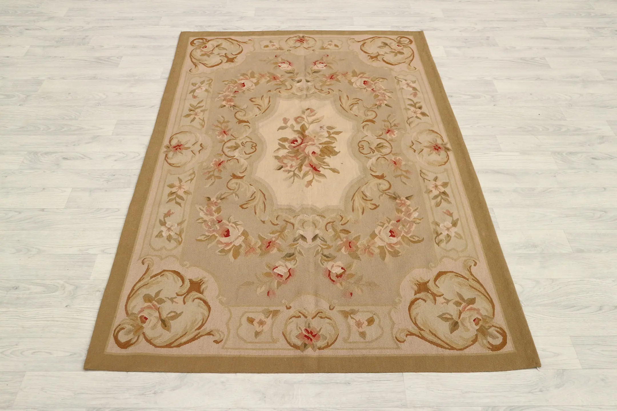 Chinese Aubusson Needlepoint Rug CAU018404 185 x 123