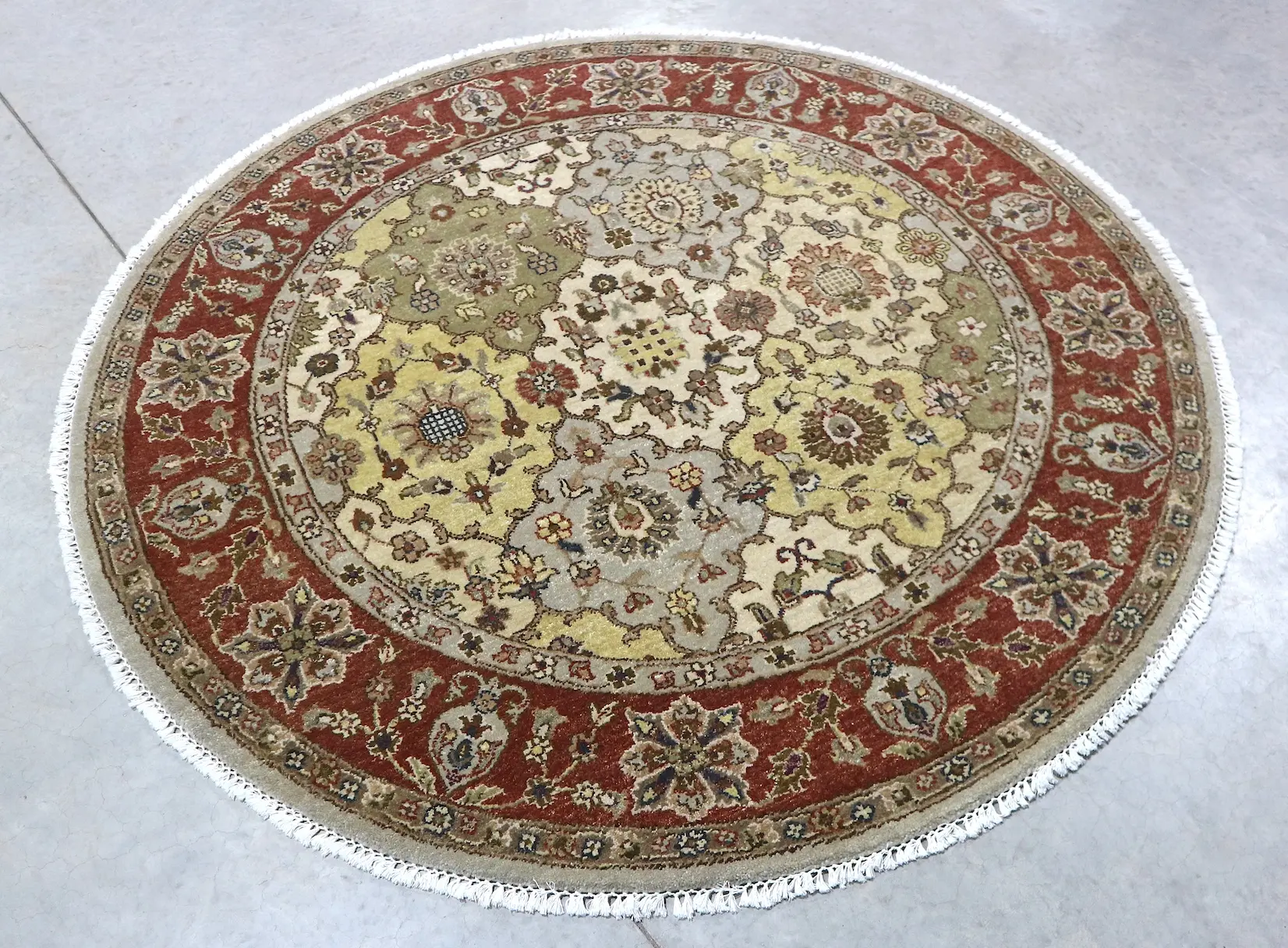 Jaipur Gazni Rug - Multicoloured - Handknotted Indian rug with Zeigler design IJG030