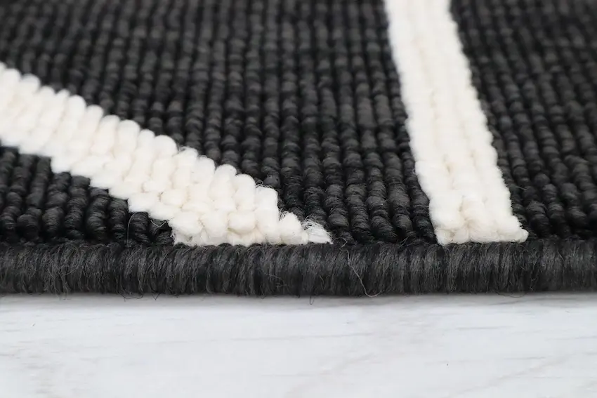 Outdoor rug - Black - Geometric Design ZBE019