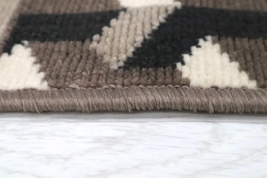 Outdoor rug - Neutral & Brown - Patchwork Design ZBF007