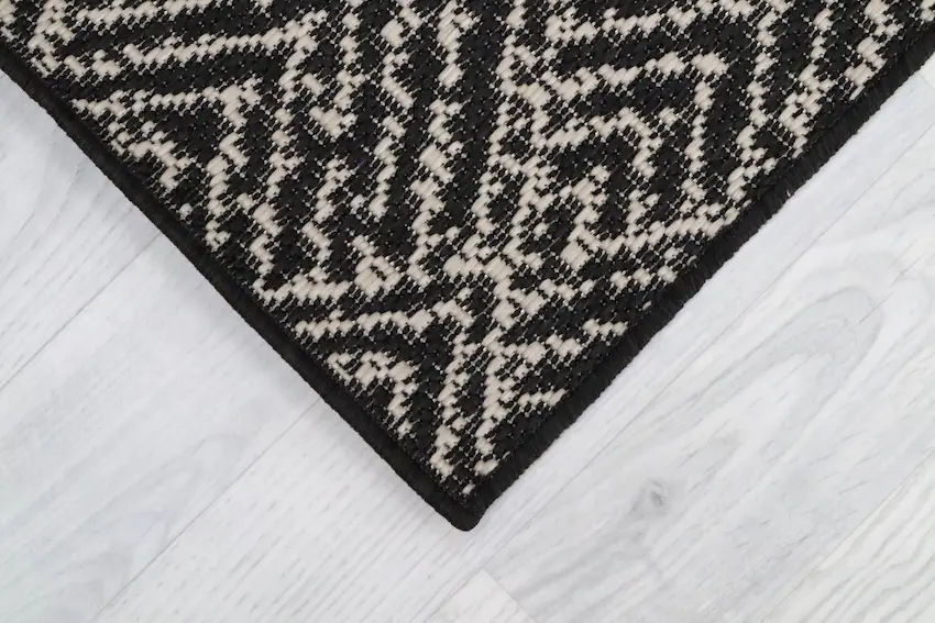 Outdoor rug - Neutral & Black - Diamond Design ZBR002