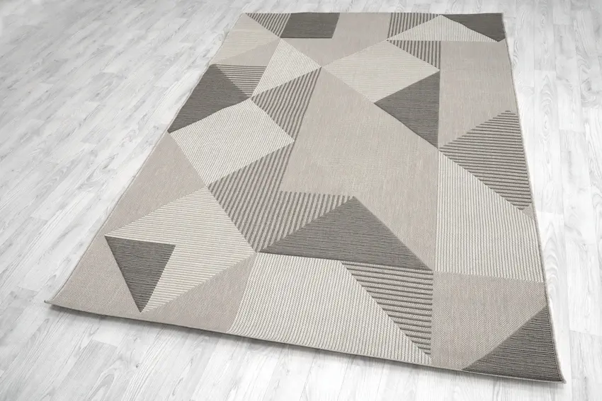 Outdoor rug - Grey - Geometric Design ZBF013