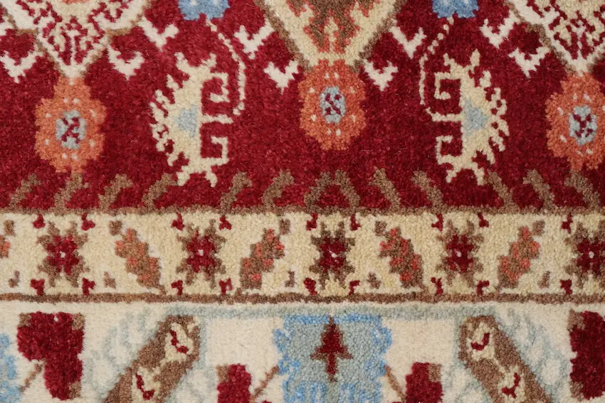 Indo Milas Rug - Red - Vibrant, Turkish inspired design Indian rug IML005