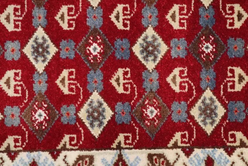 Indo Milas Rug - Red - Vibrant, Turkish inspired design Indian rug IML006