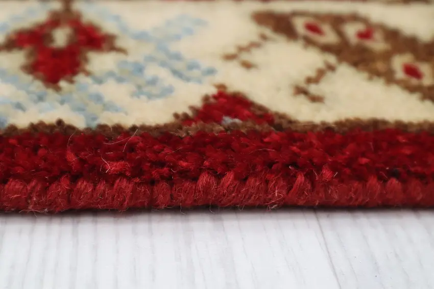 Indo Milas Rug - Red - Vibrant, Turkish inspired design Indian rug IML006