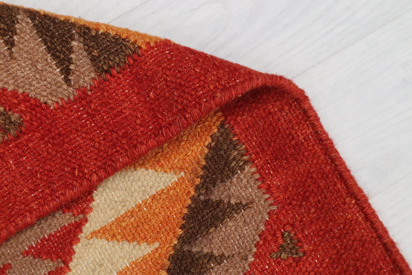 Indian Kelim Rug - Multicoloured - Flatweave Tribal design rug IKL042000 183 X 80  L